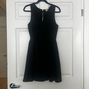Everly Black Sleeveless Dress with Back Zipper